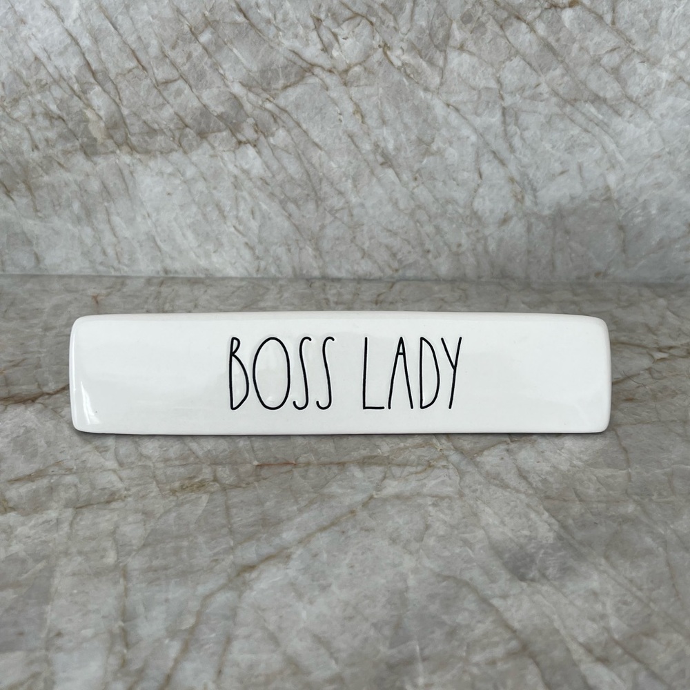 Rae Dunn 'Boss Lady' Desk Sign Plaque